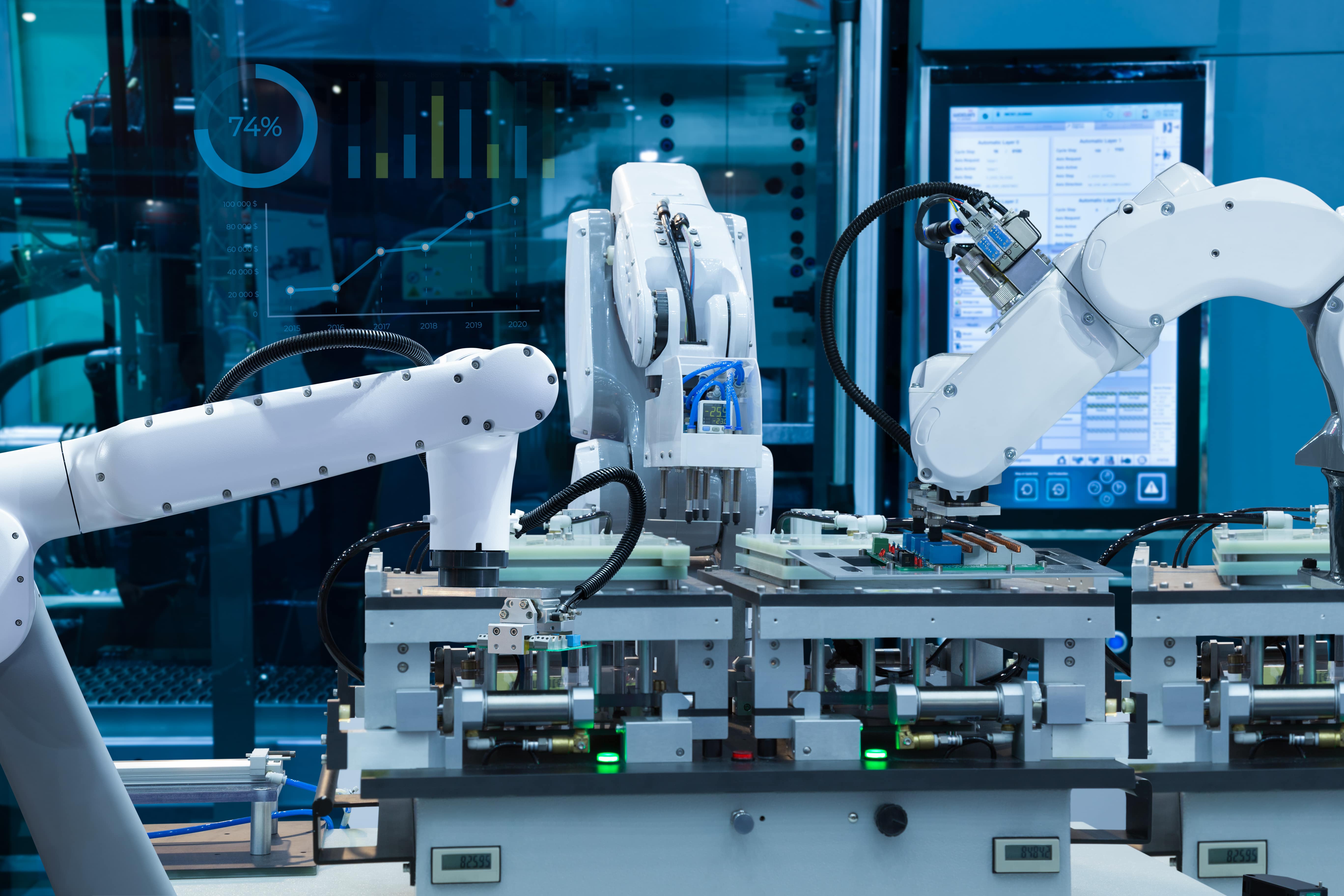 Перспективы автоматизации и роботизации возможности и ограничения. Bosch industry 4.0 Robots. Робот cong. Конвейер для сборки электроники. Автоматизация производства нулевая.